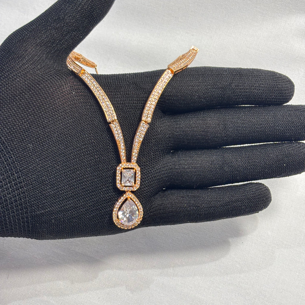 Lustre Drop Necklace