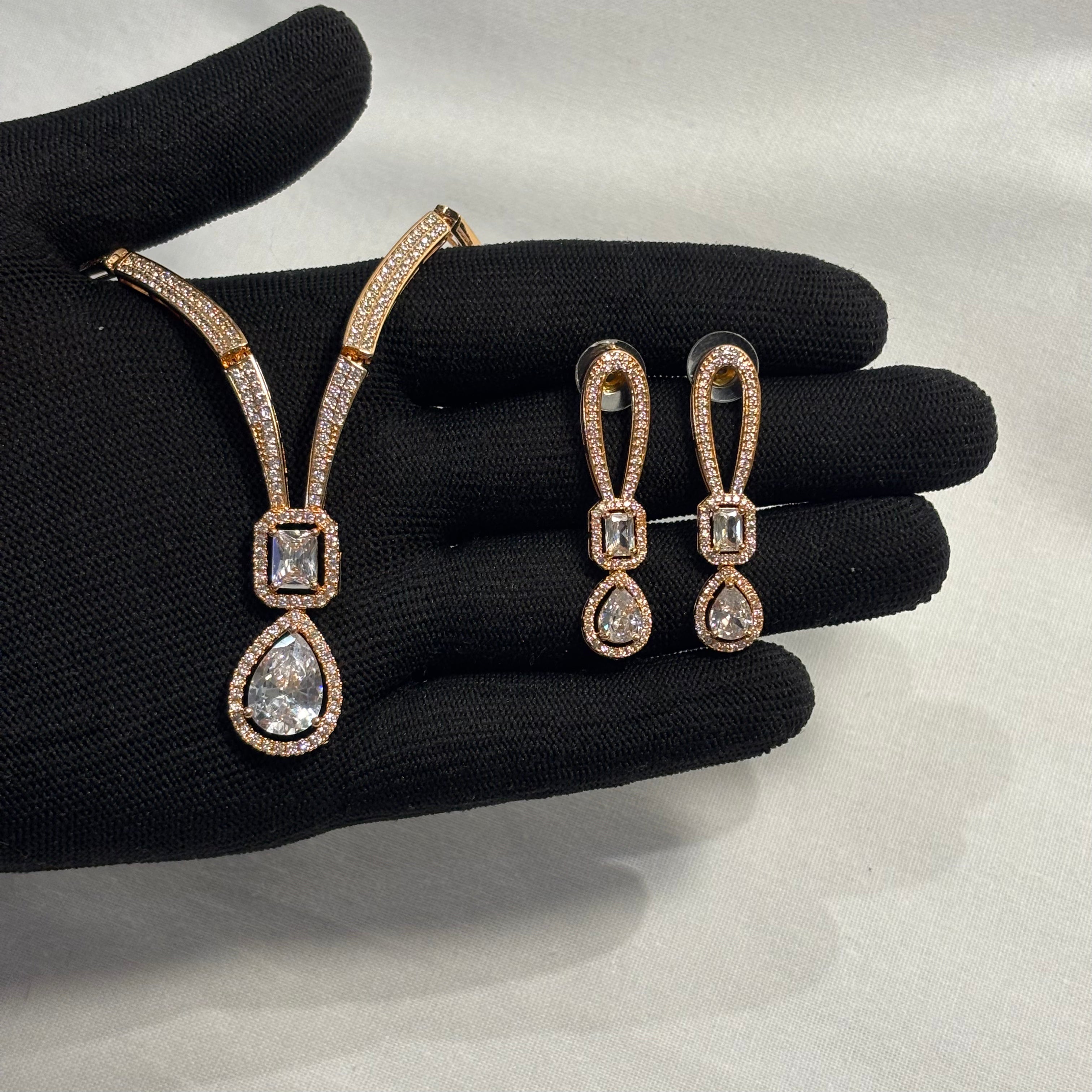 Lustre Drop Necklace