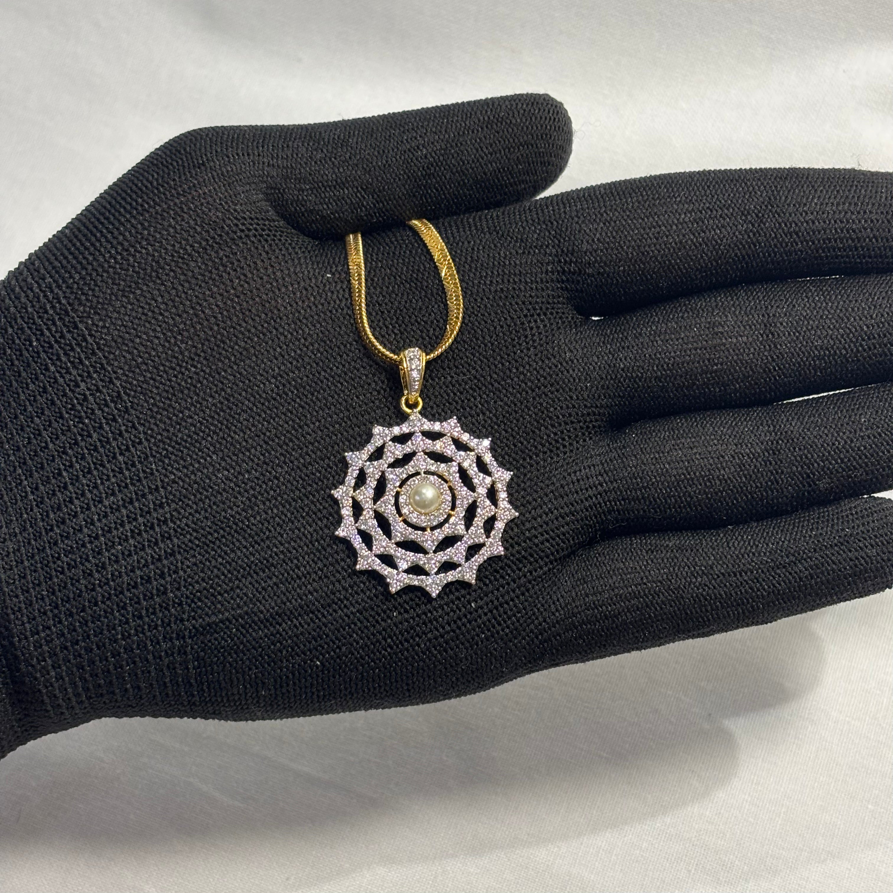 Celestia Pearl Mandala Pendant