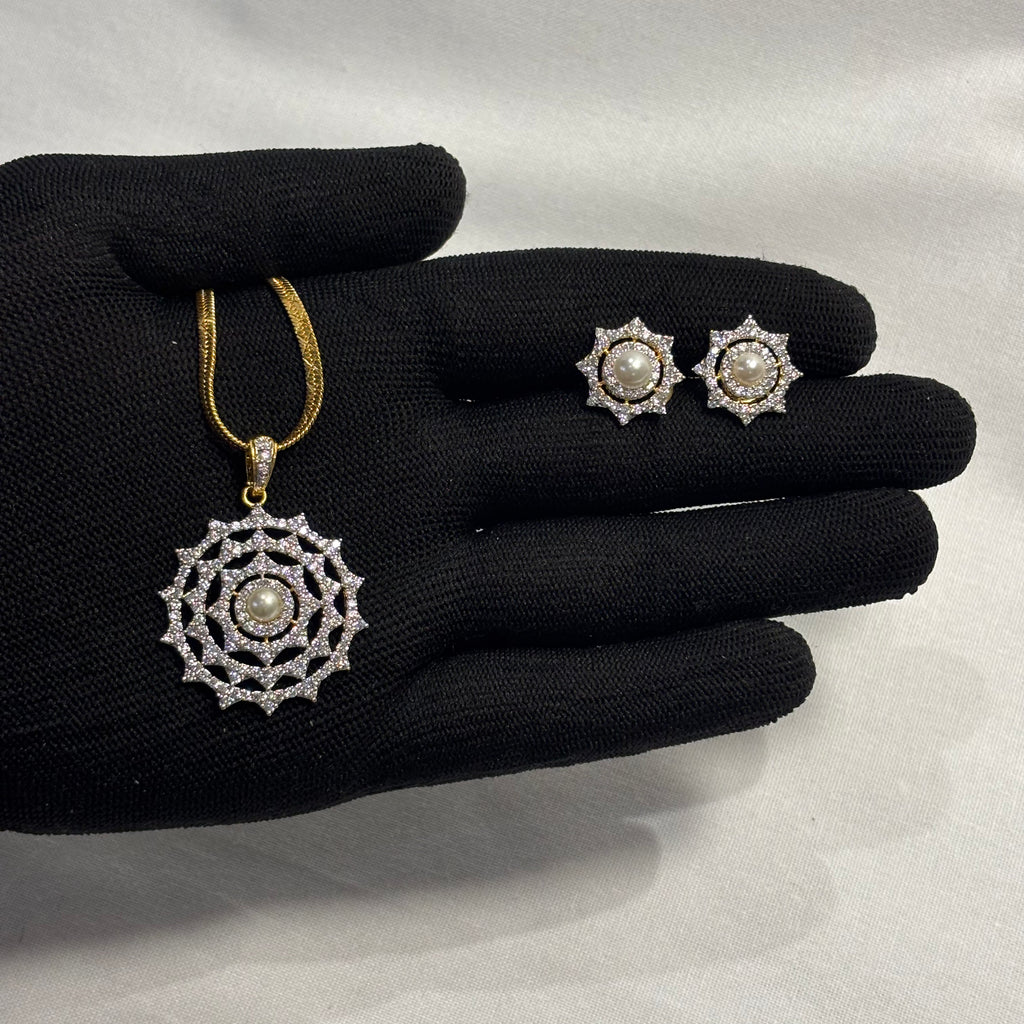 Celestia Pearl Mandala Pendant