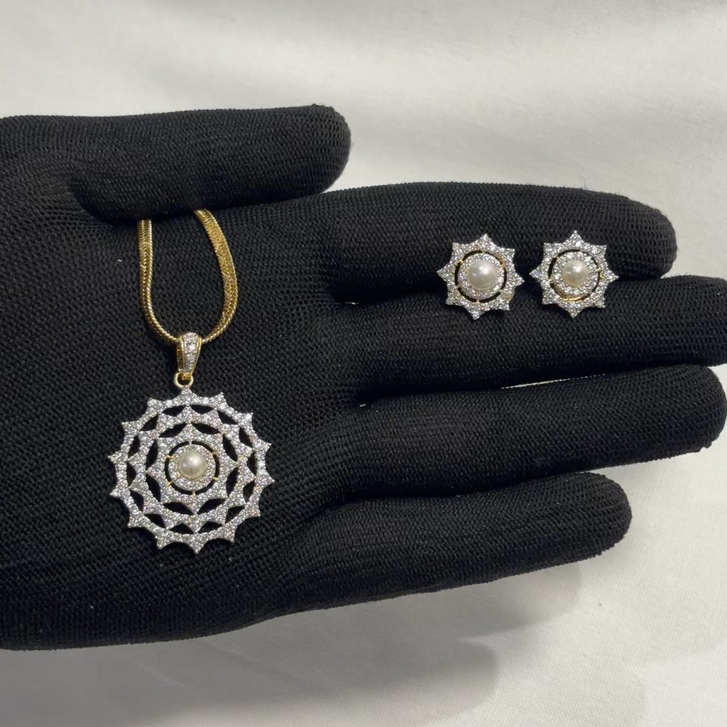 Celestia Pearl Mandala Pendant